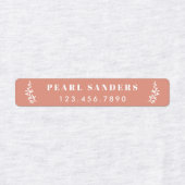 Trendy Boho Iron op naam Labels (Design 2)