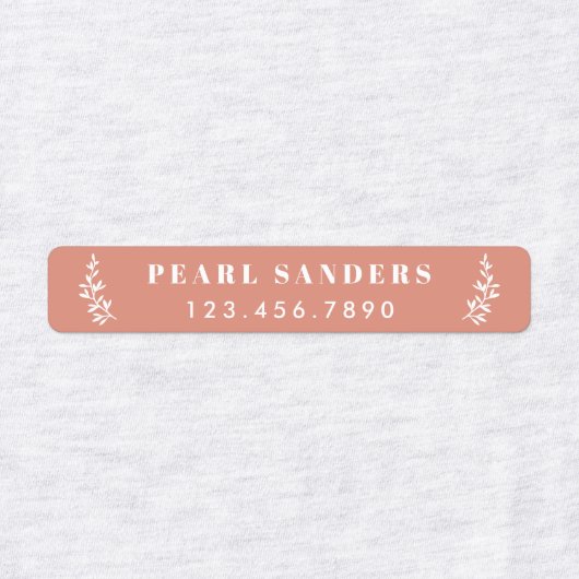 Trendy Boho Iron op naam Labels (Design 2)