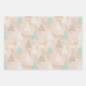 Trendy Boho Kerstbomen Vakantie Inpakpapier Vel (Voorkant 2)