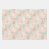 Trendy Boho Kerstbomen Vakantie Inpakpapier Vel (Voorkant)