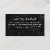 Trendy Boho Mandala Chic Celestial Black White Visitekaartje (Achterkant)