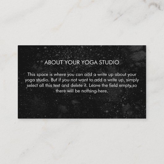 Trendy Boho Mandala Chic Celestial Black White Visitekaartje (Achterkant)