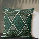 Trendy Boho Mud Cloth Pattern Kussen<br><div class="desc">Moderne huisdecoratie met etnische motieven. Trendy bohemen inwendige afdruk. Zig zag-pijlvormig.</div>