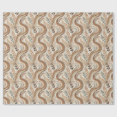 Trendy Boho Patroon Wrapping Paper Roll Cadeaupapier (Vlak)