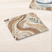 Trendy Boho Pattern Paper Onderzetter (Schuin)