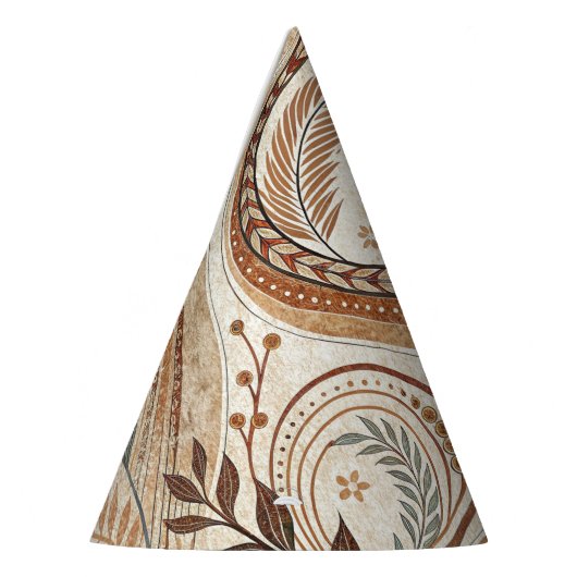 Trendy Boho Pattern Paper Party Pet Feesthoedjes (Links)
