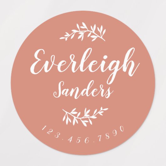 Trendy Boho Persoonlijke naam Labels (Design 2)