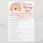 Trendy Boho Rainbow die mama het beste spel kent (Voorkant)