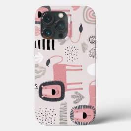 Trendy Boho Roze Groen Geel Stoer Hoesje