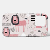 Trendy Boho Roze Groen Geel Stoer Hoesje (Achterkant (horizontaal))