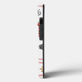 Trendy Boho Roze Groene Olifant Stoere Hoesje iPho (Achterkant / Links)