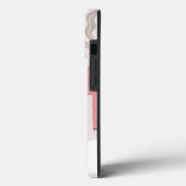 Trendy Boho Roze Leeuw Modern Stoer Hoesje (Achterkant / Links)