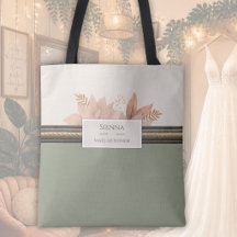 Trendy Boho Sage Botanische Trouwe Tassen voor de