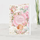 Trendy boho shabby chique engelen doop (Voorkant)