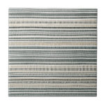 Trendy Boho Stripe Tegeltje<br><div class="desc">Voeg met deze trendy boho stripe keramische tegel een aanraking van boho-stijl toe aan uw home decor. Het eenvoudige neutrale ontwerp is ideaal voor het toevoegen van moderne stijl aan elke ruimte in uw huis. Gebruik het als decoratief accent of neem het in een grotere installatie van de tegel voor...</div>