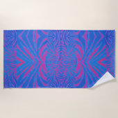 Trendy Boho Tiger Stripe Handdoek (Voorkant)