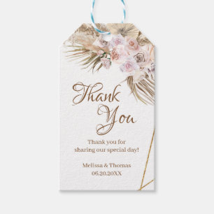 Trendy Boho Tropical Dried Flowers Pampas Grass Cadeaulabel