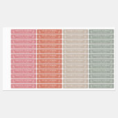 Trendy Boho Waterdichte Naamlabels Labels (Vel)