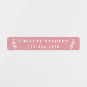 Trendy Boho Waterproof Name Labels (Design 1)