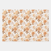 Trendy boho waterverf terracotta en crème rozen inpakpapier vel (Voorkant 2)