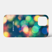 Trendy Bokeh Colorful Bubbles , gepersonaliseerd Case-Mate iPhone Case (Achterkant (horizontaal))