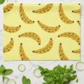Trendy Bold Banana Patten Yellow Theedoek (Gevouwen)