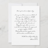 Trendy Bold Black Typografie Foto 2023 Afstuderen Aankondiging (Achterkant)