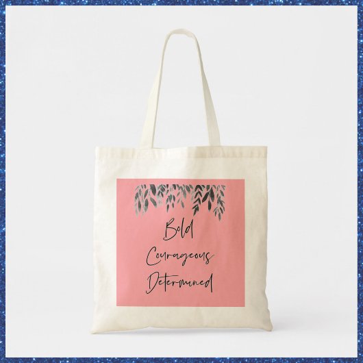 Trendy Bold Couraful Determinated Pink Canvas tas
