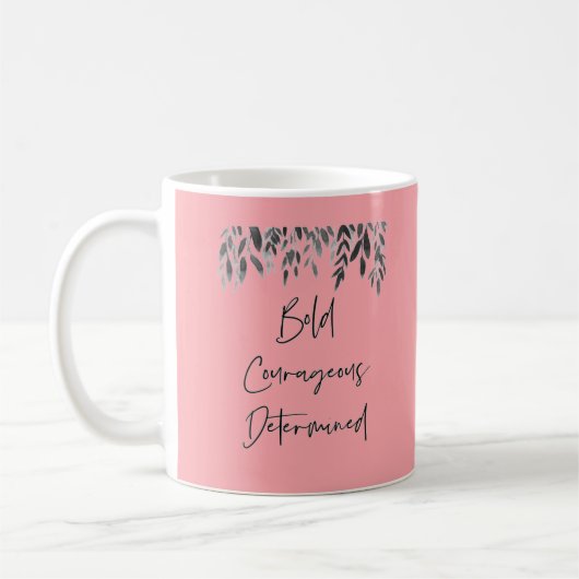 Trendy Bold Couraful Determinated Pink Koffiemok (Links)