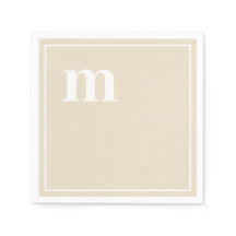 Trendy Bold Lower Hoesje Monogram Champagne Beige