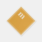 Trendy Bold Lower Hoesje Monogram Marigold Yellow Servet (Hoek)