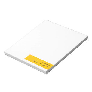 Trendy Bold Mustard Yellow Minimum Simple Notitieblok