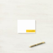 Trendy Bold Mustard Yellow Minimum Simple Post-it® Notes (Op bureau)