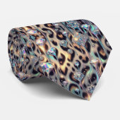Trendy & Bold | Opal Luipaardprint Halsebandje Stropdas (Opgerold)