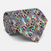 Trendy & Bold | Opal Luipaardprint Halsebandje Stropdas (Opgerold)