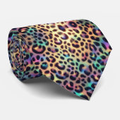 Trendy & Bold | Opal Luipaardprint Herenstrik Stropdas (Opgerold)