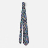 Trendy & Bold | Opal Luipaardprint Herenstrik Stropdas (Achterkant)