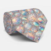 Trendy & Bold | Opal Luipaardprint Herenstrik Stropdas (Opgerold)