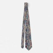 Trendy & Bold | Opal Luipaardprint Herenzijden Das (Achterkant)