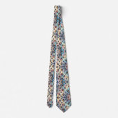 Trendy & Bold | Opal Luipaardprint Herenzijden Das (Achterkant)