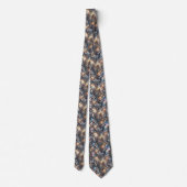 Trendy & Bold | Opal Luipaardprint Herenzijden Das (Achterkant)