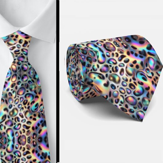 Trendy & Bold | Opal Luipaardprint Herenzijden Das
