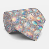 Trendy & Bold | Opal Luipaardprint Herenzijden Das (Opgerold)