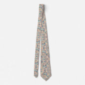 Trendy & Bold | Opal Luipaardprint Herenzijden Kra Stropdas (Achterkant)
