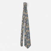 Trendy & Bold | Opal Luipaardprint Herenzijden Kra Stropdas (Achterkant)