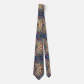 Trendy & Bold | Opal Luipaardprint Herenzijden Kra Stropdas (Voorkant)