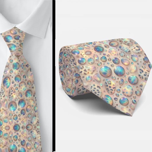 Trendy & Bold | Opal Luipaardprint Herenzijden Kra Stropdas