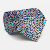 Trendy & Bold | Opal Luipaardprint Herenzijden Kra Stropdas (Opgerold)