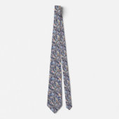 Trendy & Bold | Opal Luipaardprint Herenzijden Kra Stropdas (Voorkant)