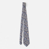 Trendy & Bold | Opal Luipaardprint Herenzijden Kra Stropdas (Achterkant)